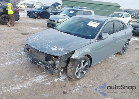 2022 Hyundai Elantra Hybrid Limited from USA, damaged, VIN KMHLN4AJ9NU020370